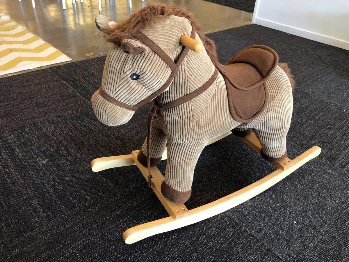 Corduroy store rocking horse