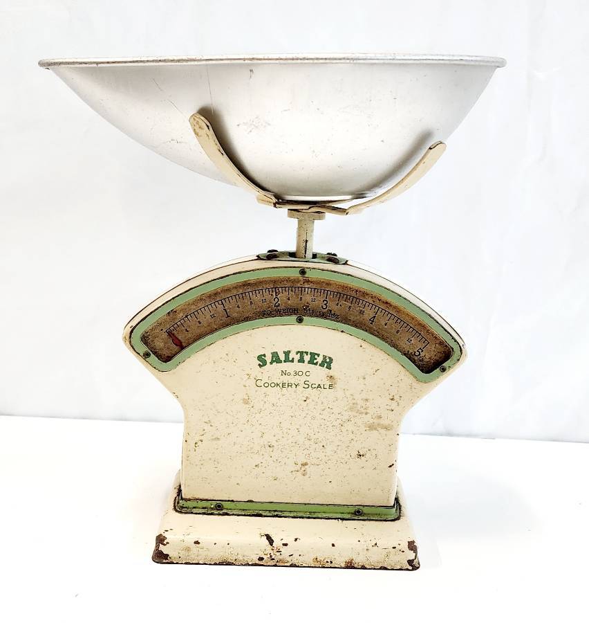 Sold at Auction: Vintage Salter Kitchen Scales - weighs Pounds & Kgs