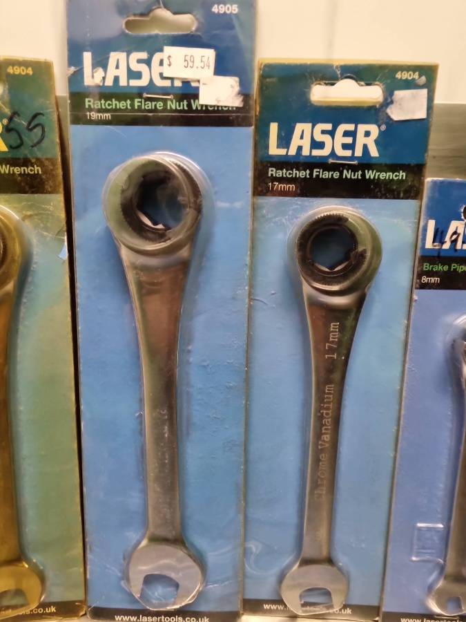 Laser Ratchet Flare Nut Wrench 17mm 4904 - Town Tools - View #6