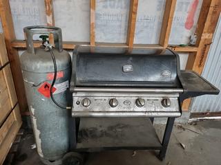 Jackeroo 4 Burner BBQ And Large LPG Bottle number8.bid number 8 solutions Ltd