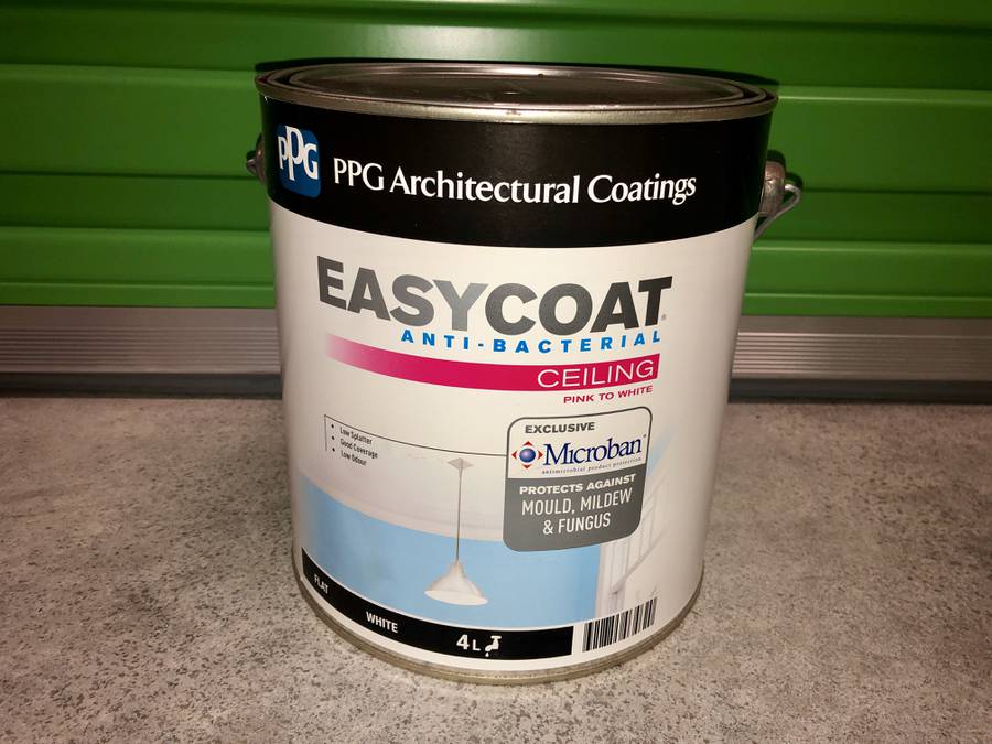1x Ppg Easy Coat Interior Ceiling Pink To White 4l Paint Rrp