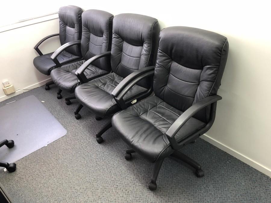 Bulk Lot - Qty of 4 Executive Office Chairs  | number 8  solutions Ltd